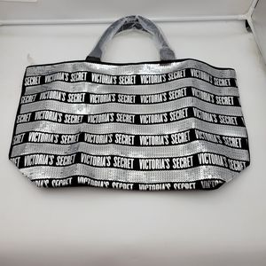 Victoria's Secret Secquin Tote w/ Wristlet NWT